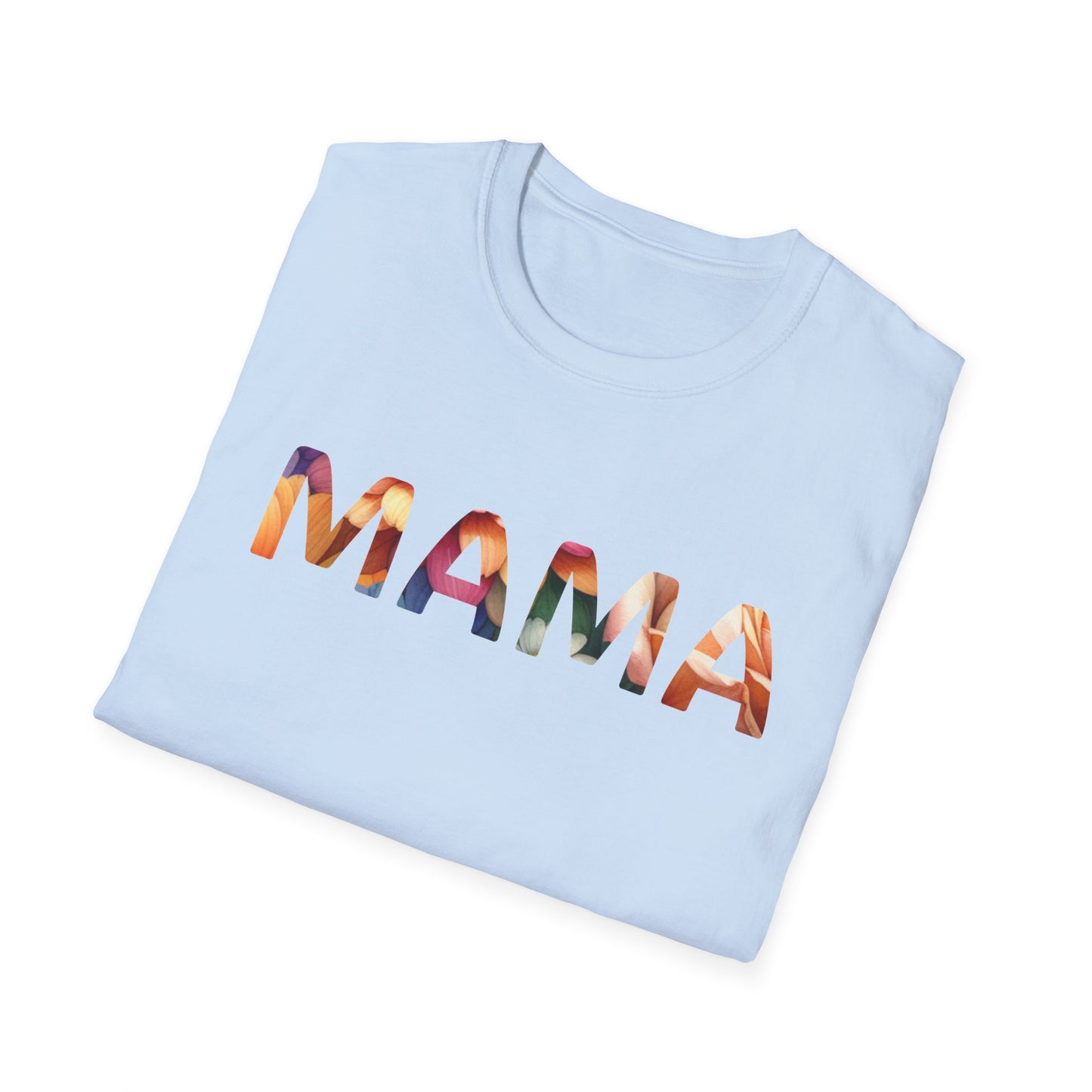 Mama Floral T-Shirt — Colorful Watercolor Mom Tee