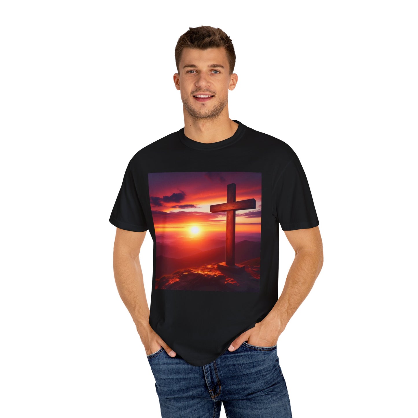 A sunset with the Saviour  Inspirational Unisex T-Shirt
