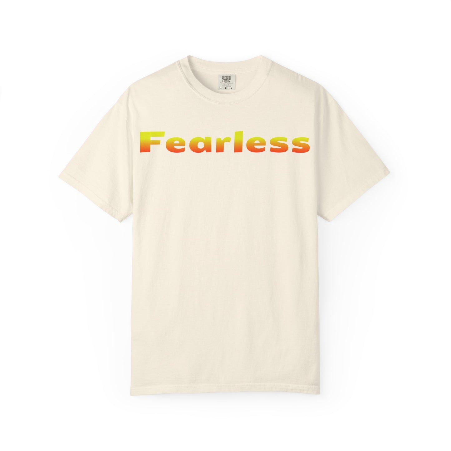 Fearless Graphic T-Shirt — Bold Gradient Text Tee