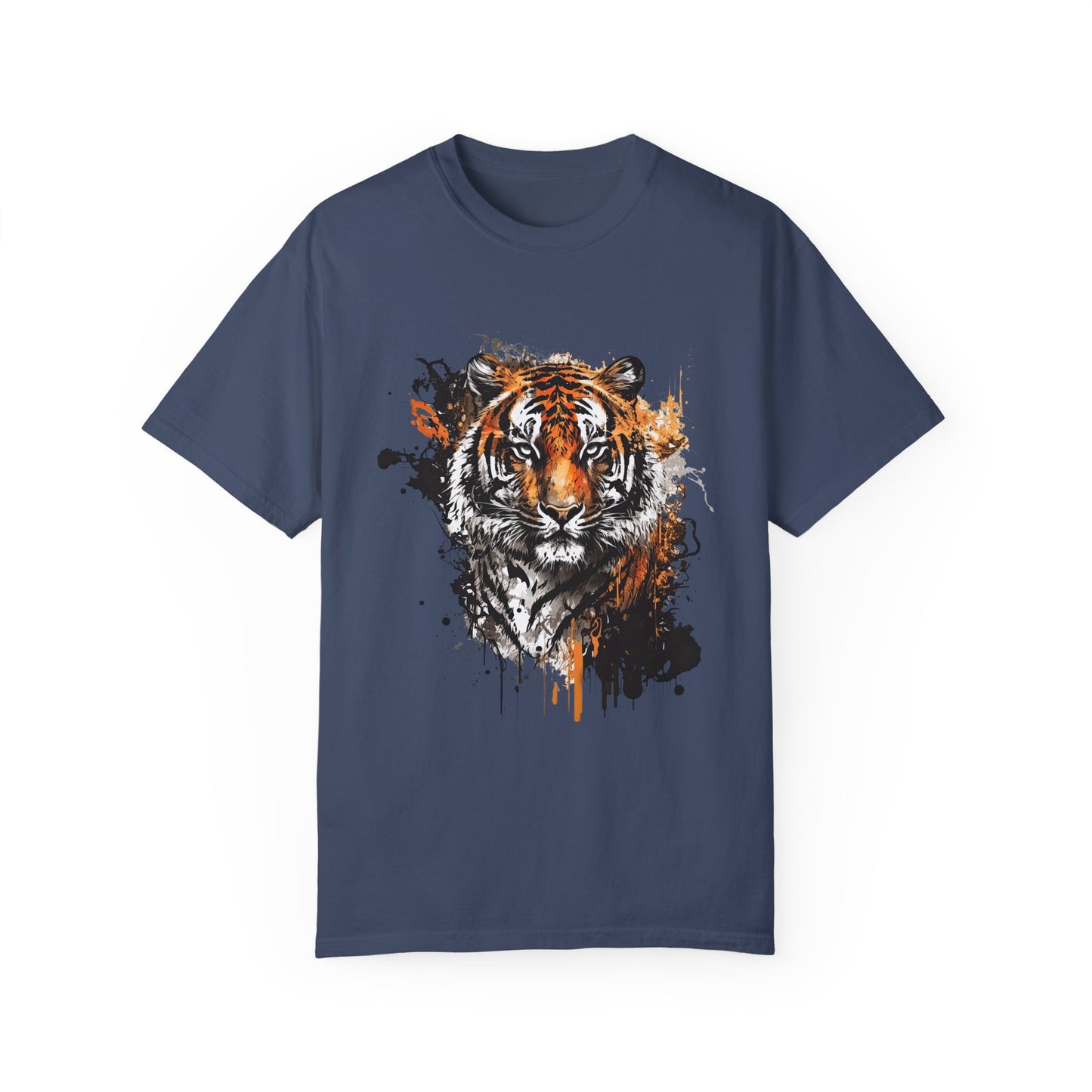 An abstract depiction of a tiger with vibrant colours Unisex T-Shirt