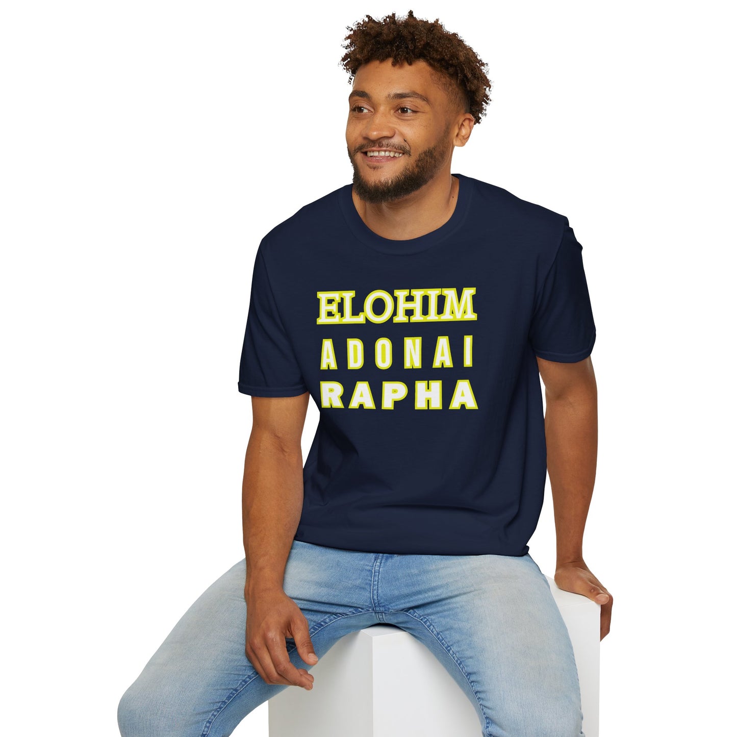 Inspirational Faith T-Shirt - Elohim Adonai Rapha Design