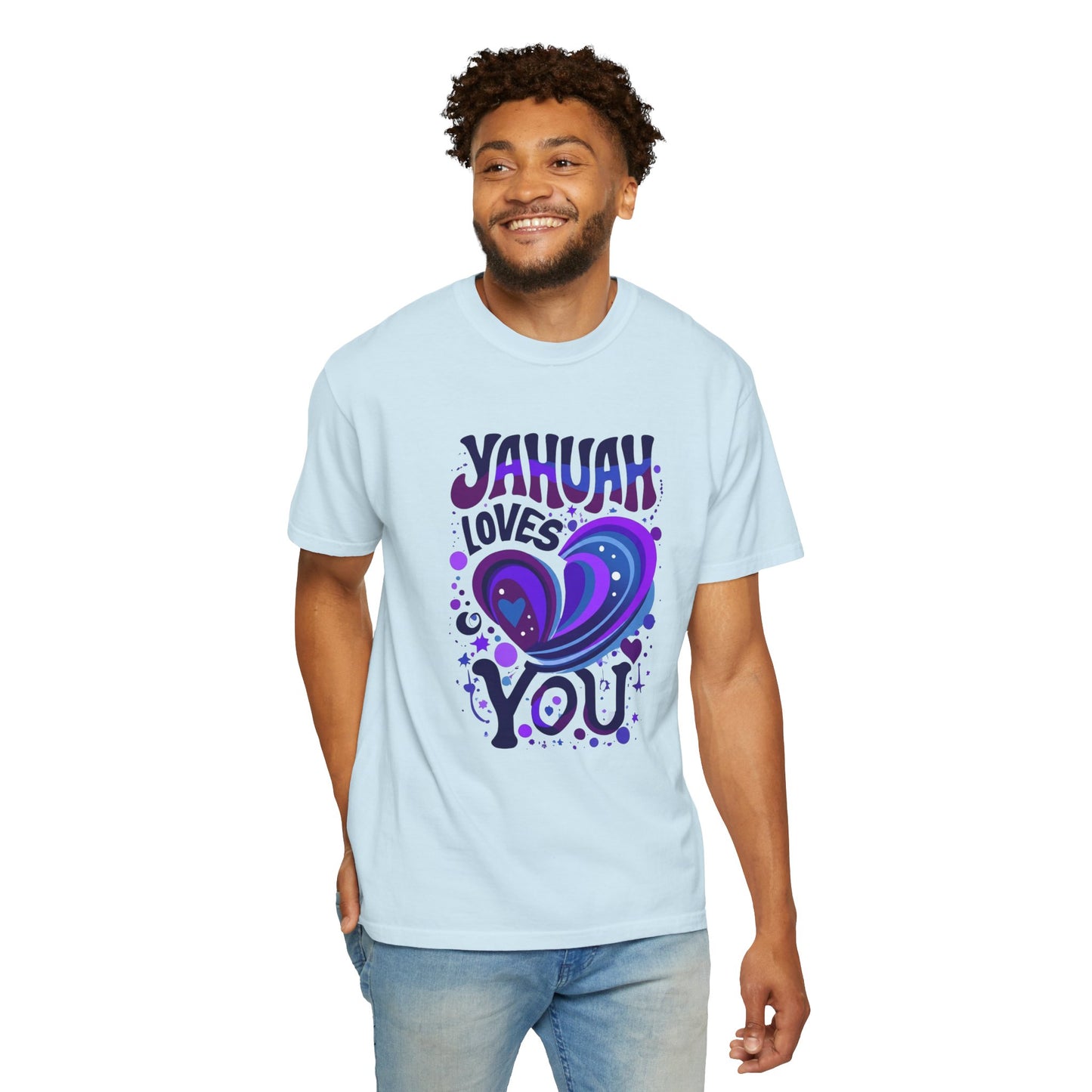 Yahuah Loves You T-Shirt — Faith-Inspired Christian Graphic Tee, Hebrew Name of God Gift