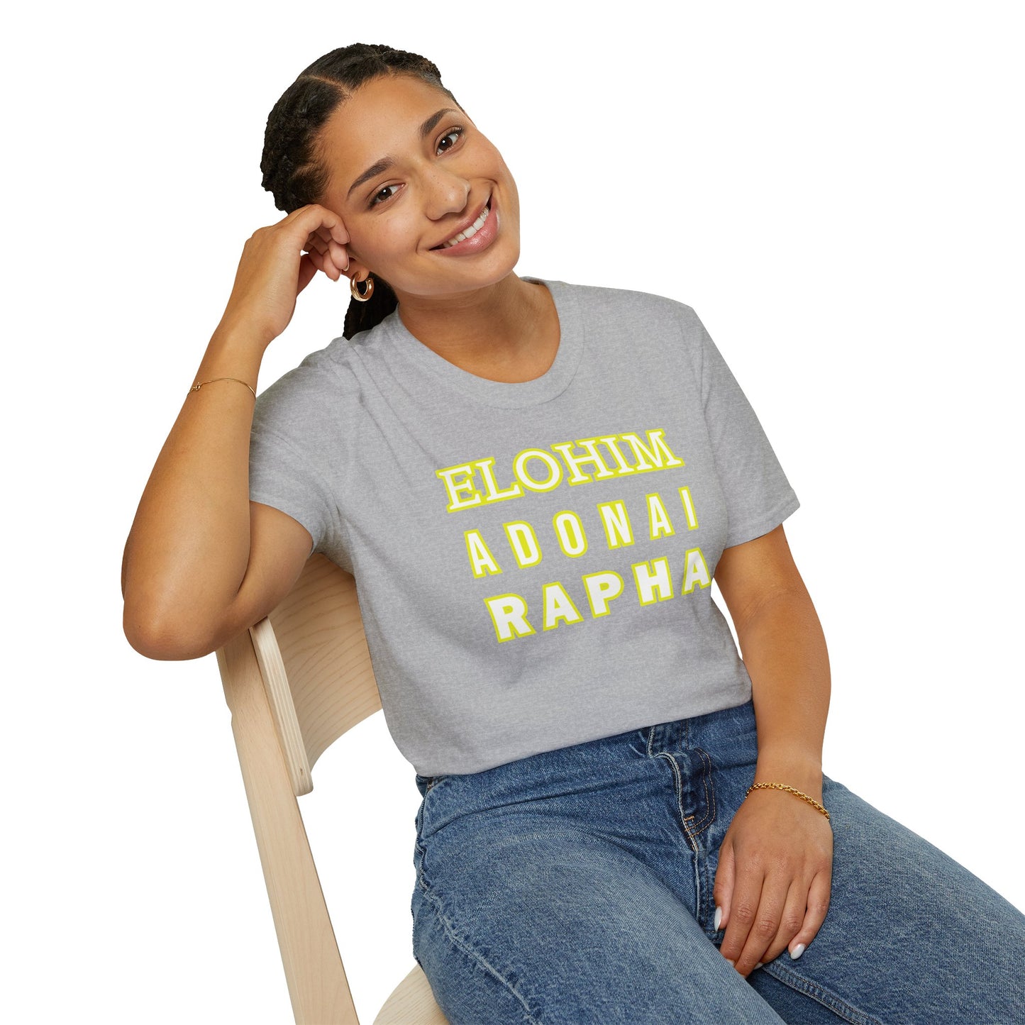 Inspirational Faith T-Shirt - Elohim Adonai Rapha Design