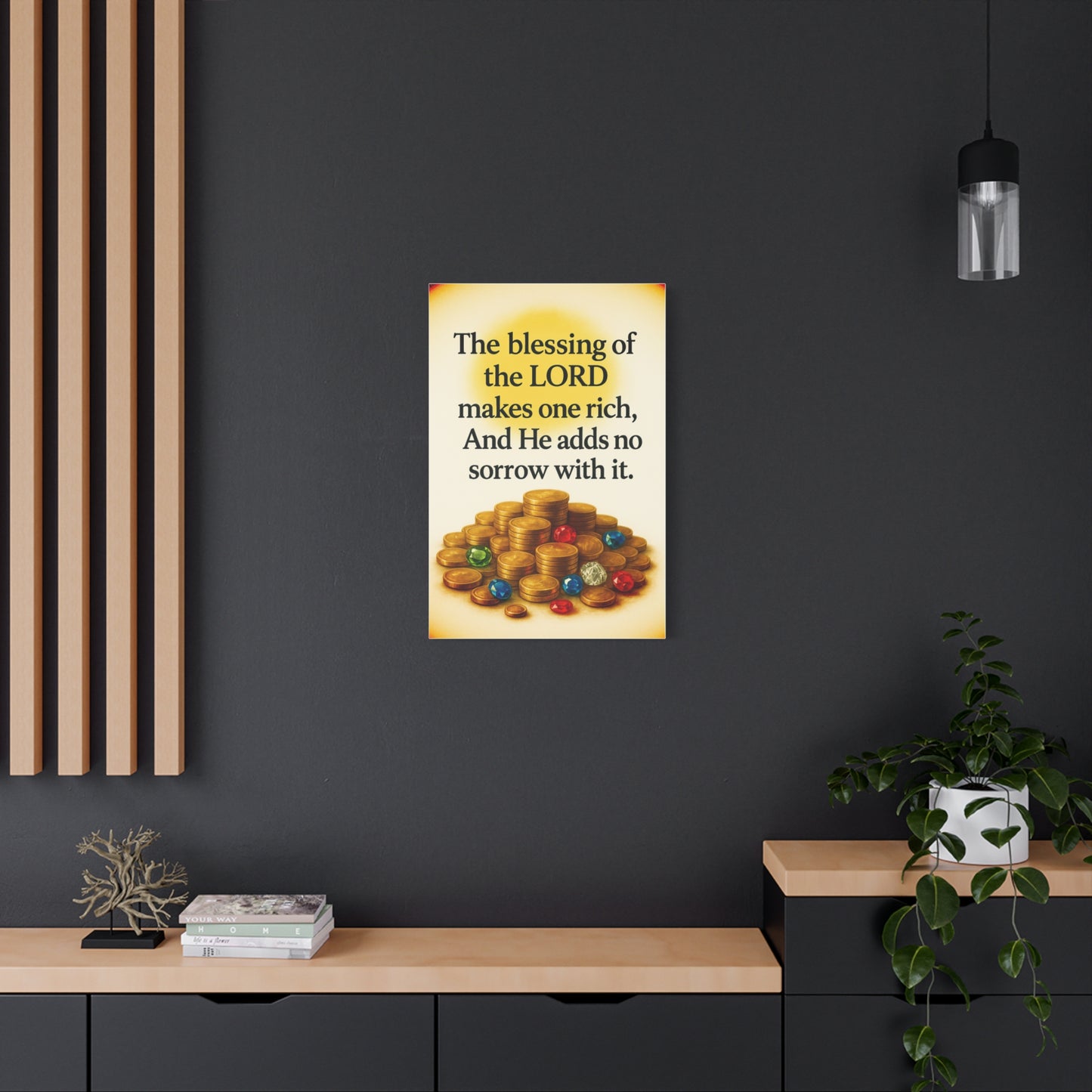 Inspirational Wall Art, Bible Verse Canvas, Religious Gift, Motivational Artwork