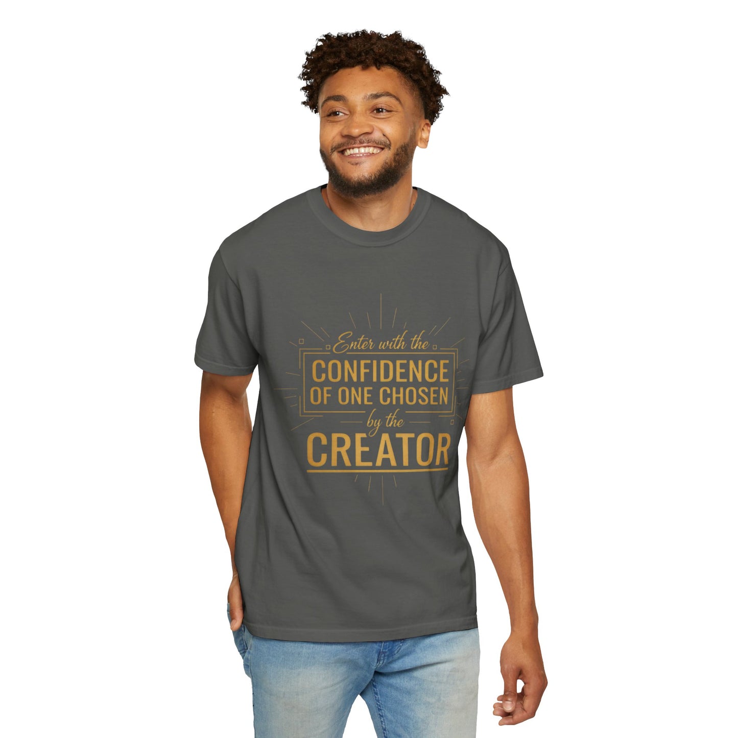 Christian Faith T-Shirt — Confidence of One Chosen by the Creator, Inspirational Unisex Tee