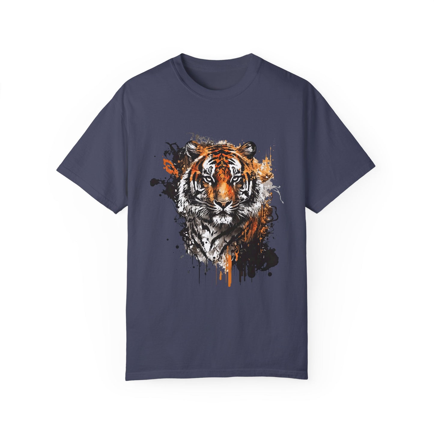 An abstract depiction of a tiger with vibrant colours Unisex T-Shirt
