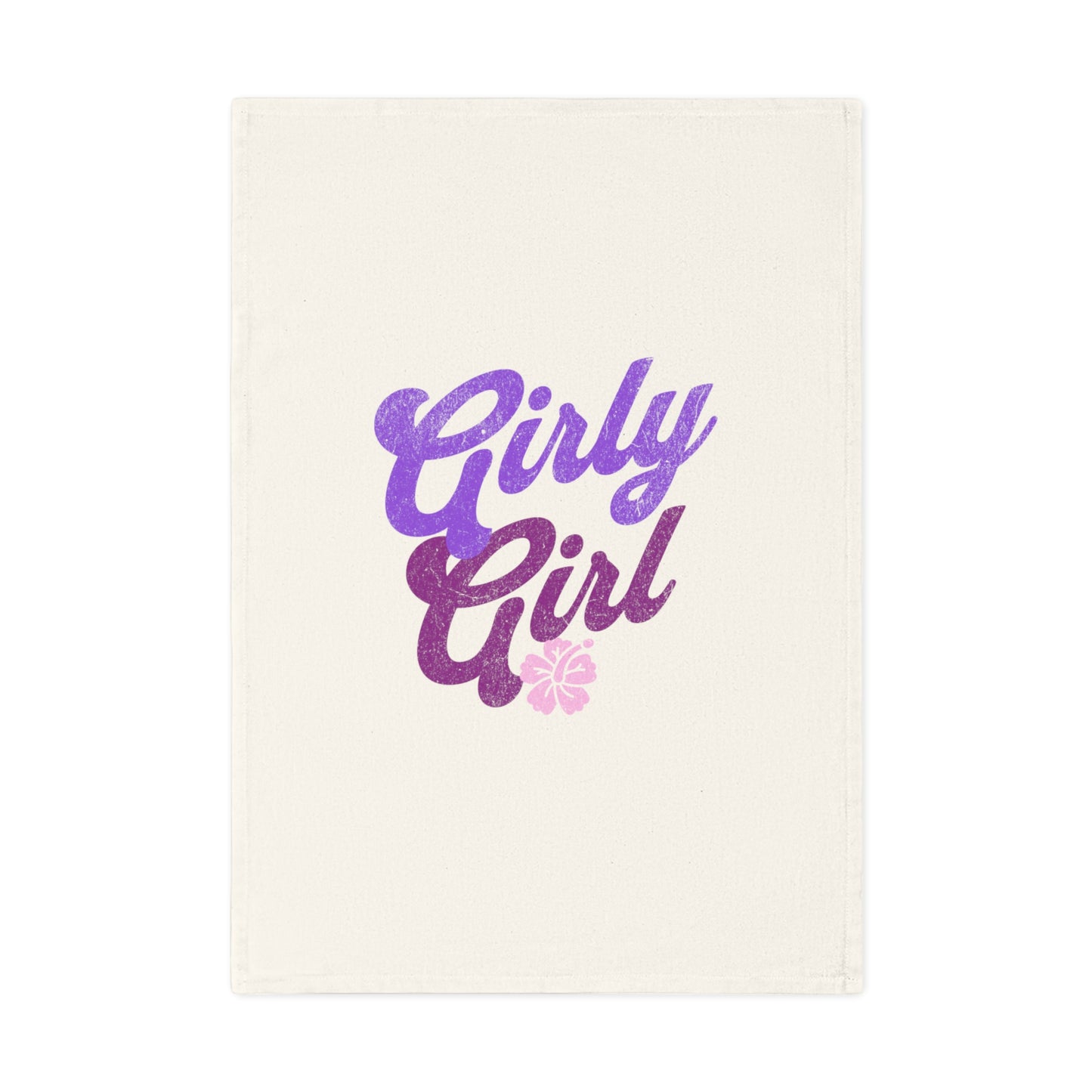 Girly Girl Cotton Tea Towel - Stylish & Fun Kitchen Decor