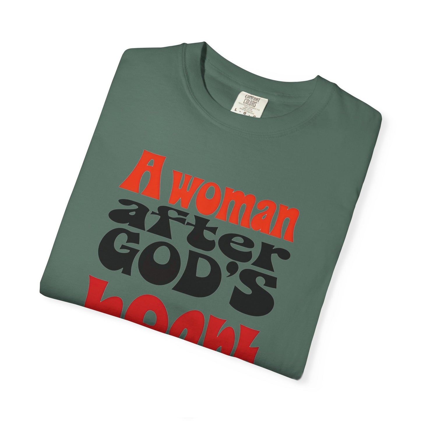 T-Shirt — "A Woman After God's Heart" Faith Graphic Tee