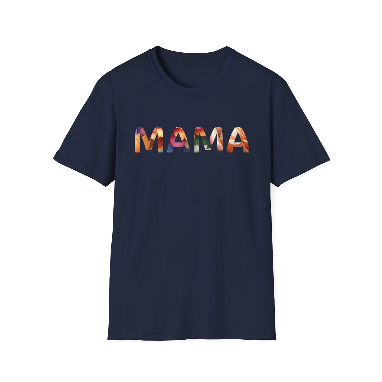 Mama Floral T-Shirt — Colorful Watercolor Mom Tee