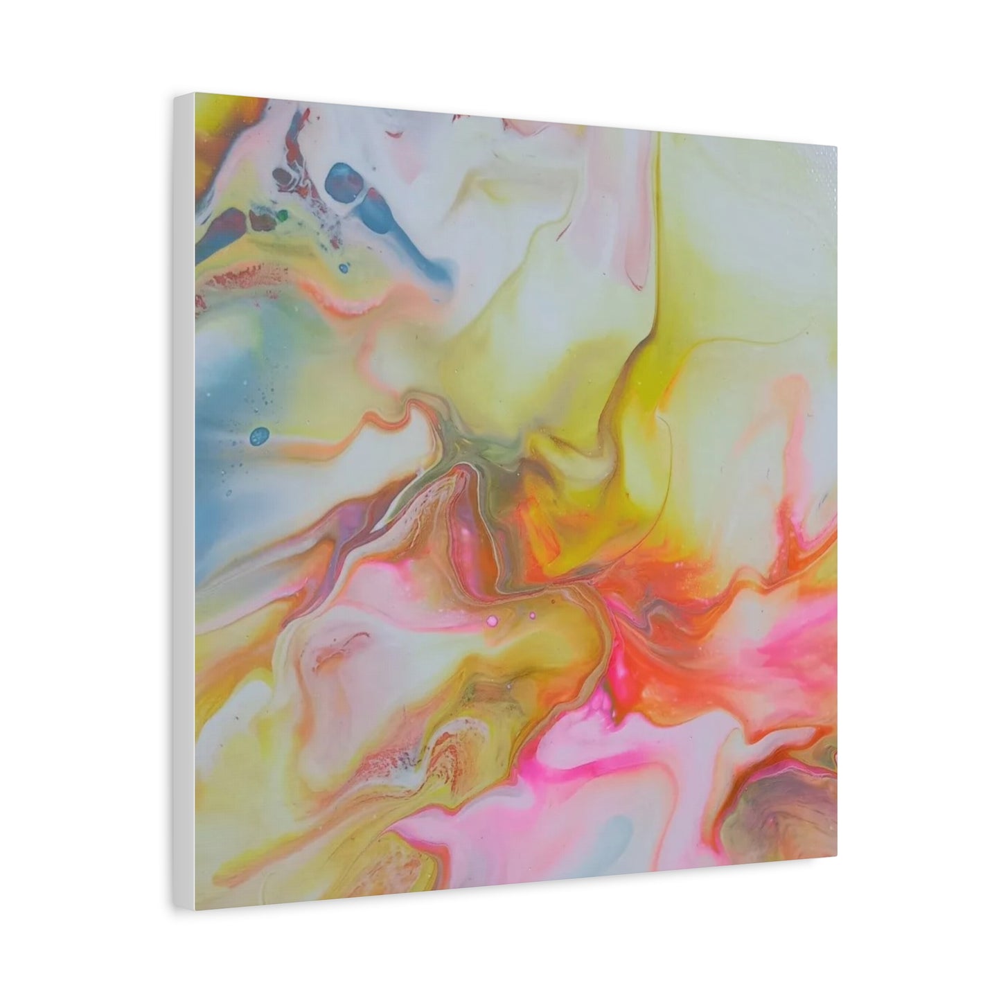 Acrylic Pouring Art  - Beautiful Pastels - Stretched Wall Decor