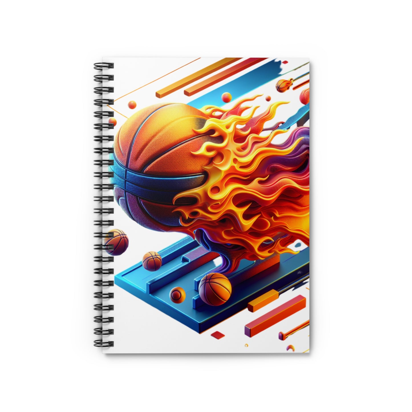 Dynamic Basketball Spiral Notebook
