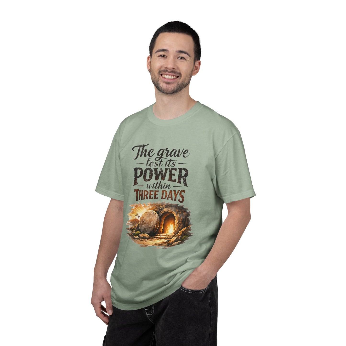 Resurrection T-Shirt — “The Grave Lost Its Power Within Three Days” Resurrection Tee