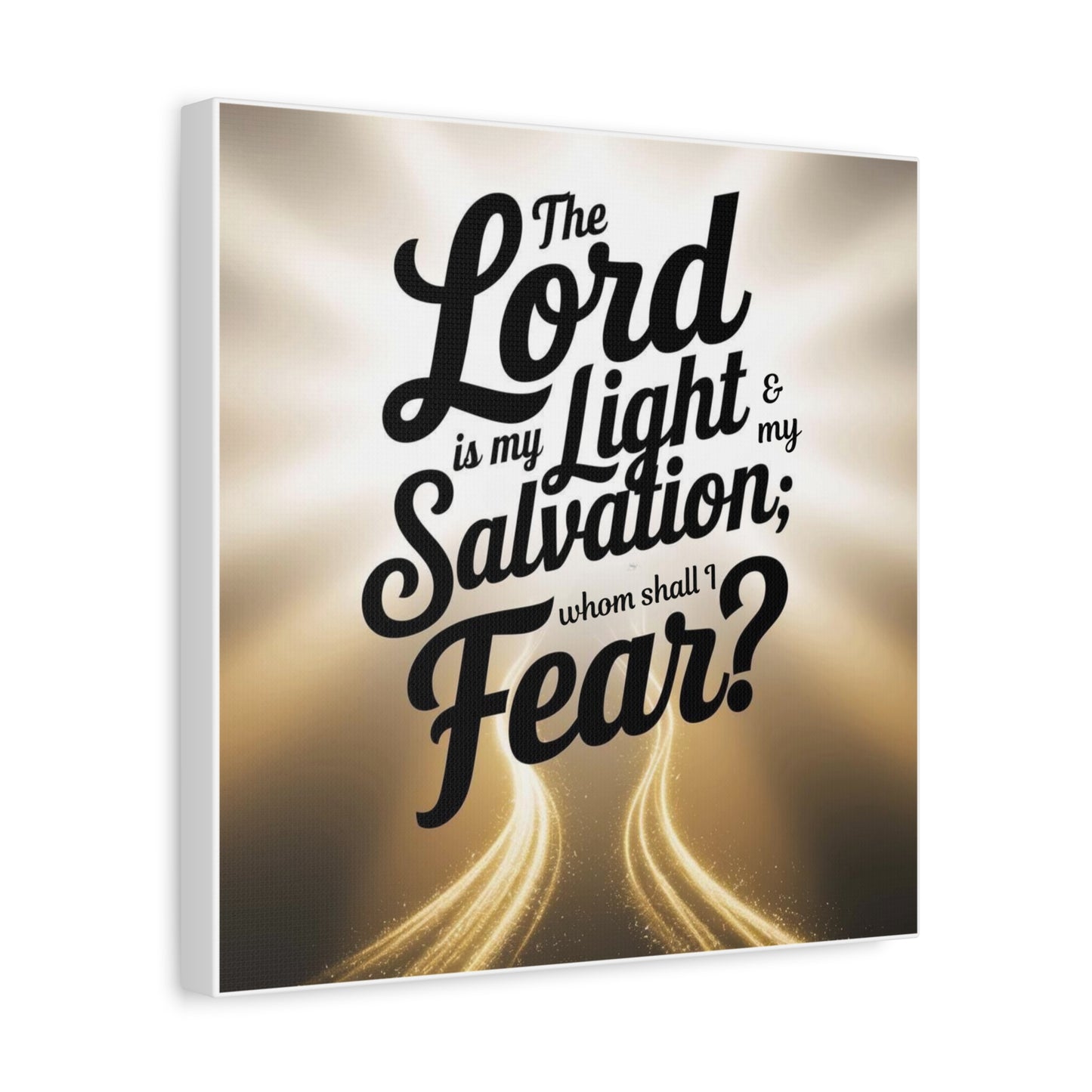 Matte Canvas Faith Print — Christian Inspirational Wall Art, Uplifting Religious Home Decor Gift