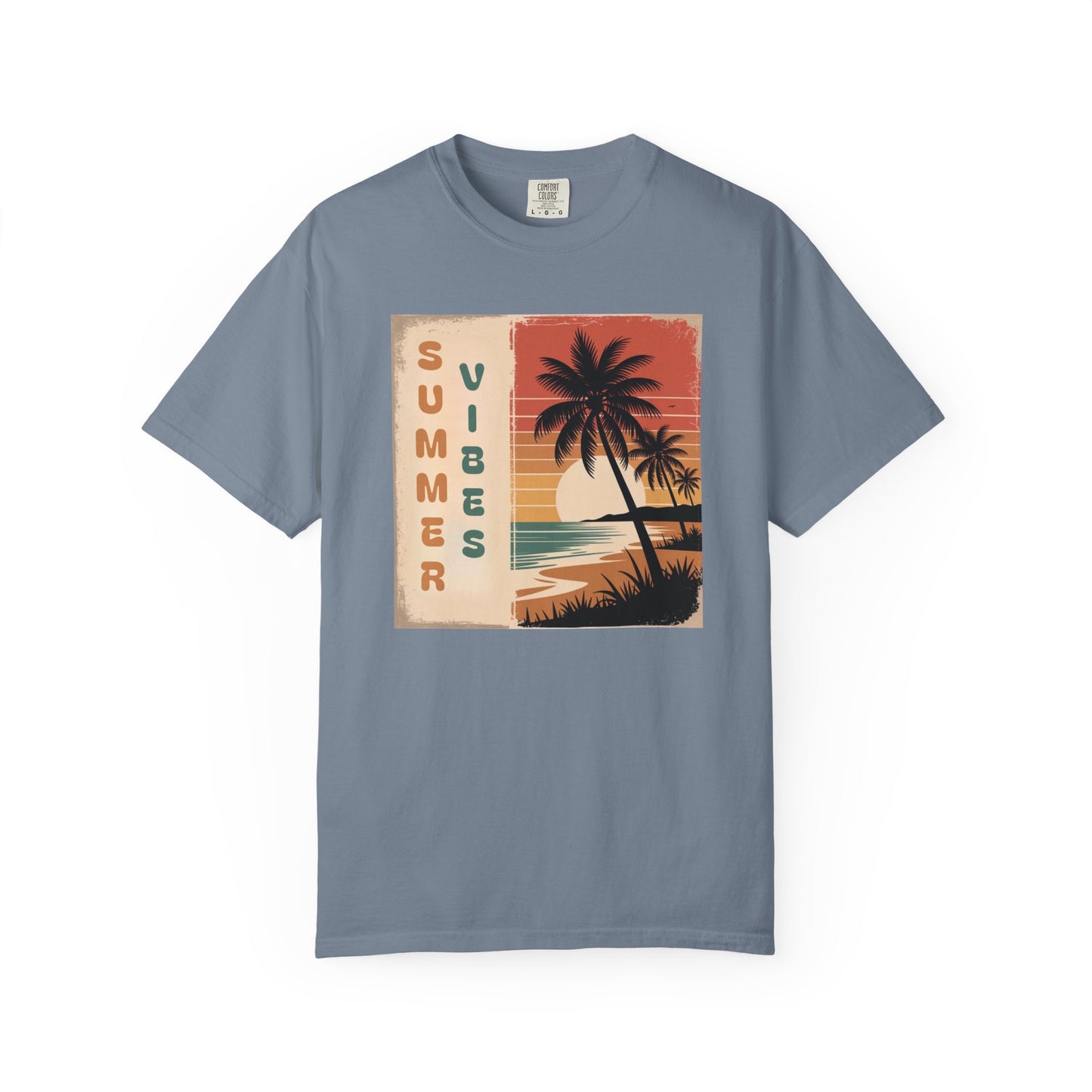 Summer Vibes T-Shirt — Retro Beach Palm Graphic Tee