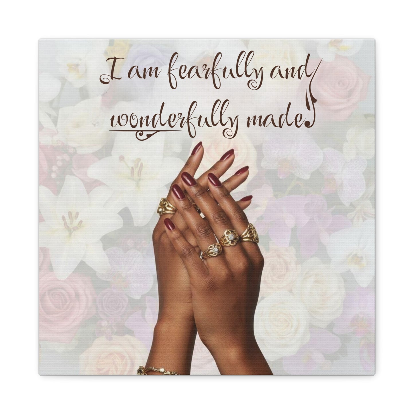 Religious Canvas Print — Christian Inspirational Wall Art, Motivational Faith Gift for Her