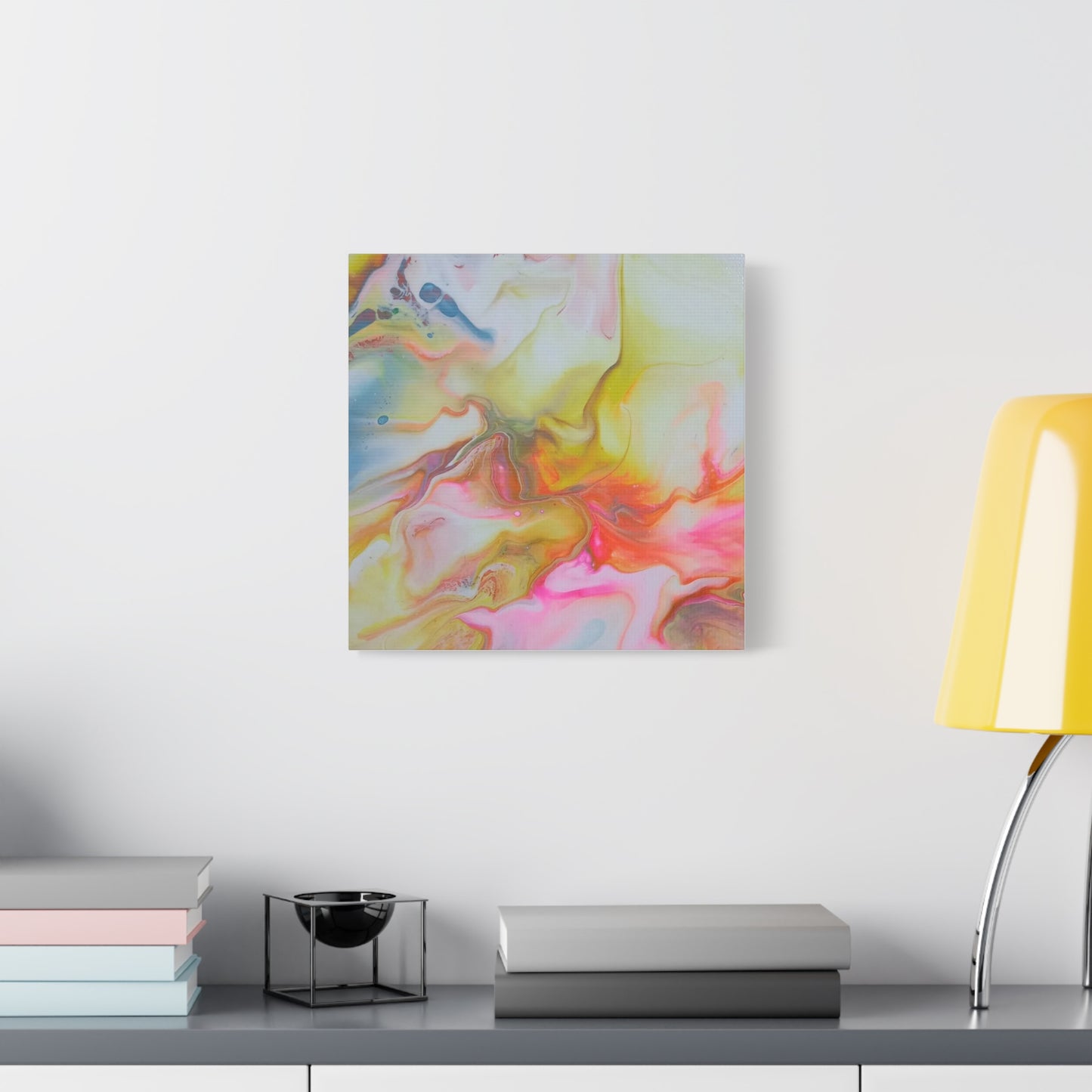 Acrylic Pouring Art  - Beautiful Pastels - Stretched Wall Decor
