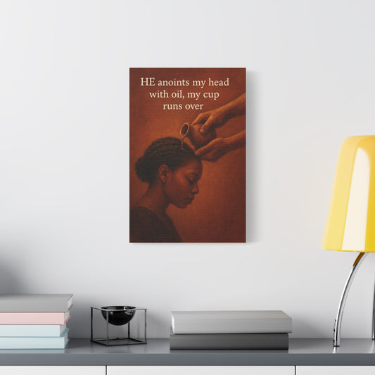 Inspirational Wall Art, Motivational Home Decor, Faith-Based Canvas,  Black Women's Empowerment Artwork, Uplifting Quote Decor