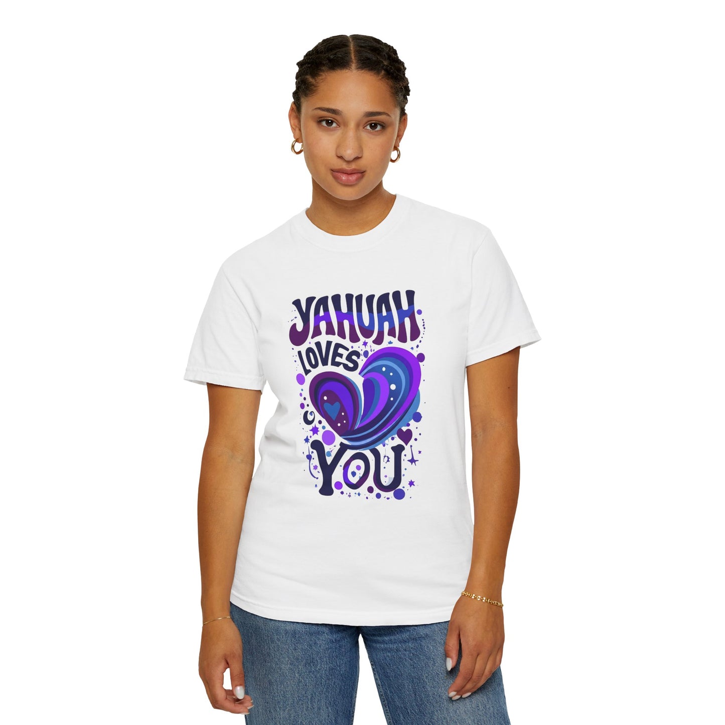 Yahuah Loves You T-Shirt — Faith-Inspired Christian Graphic Tee, Hebrew Name of God Gift