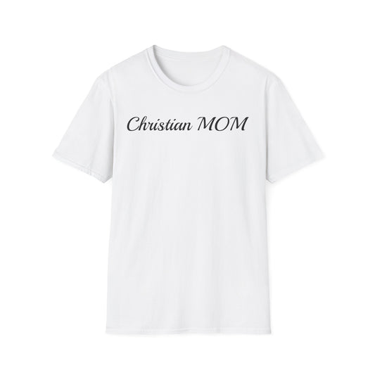 Christian MOM Unisex Softstyle T-Shirt - Faith-Based Gift for Mother's Day
