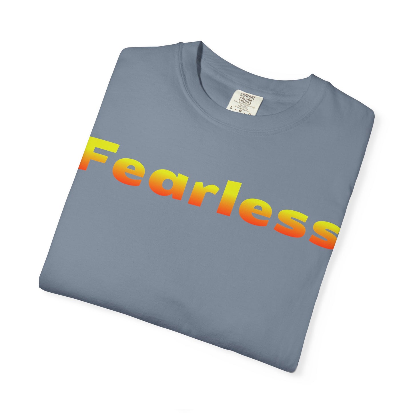 Fearless Graphic T-Shirt — Bold Gradient Text Tee