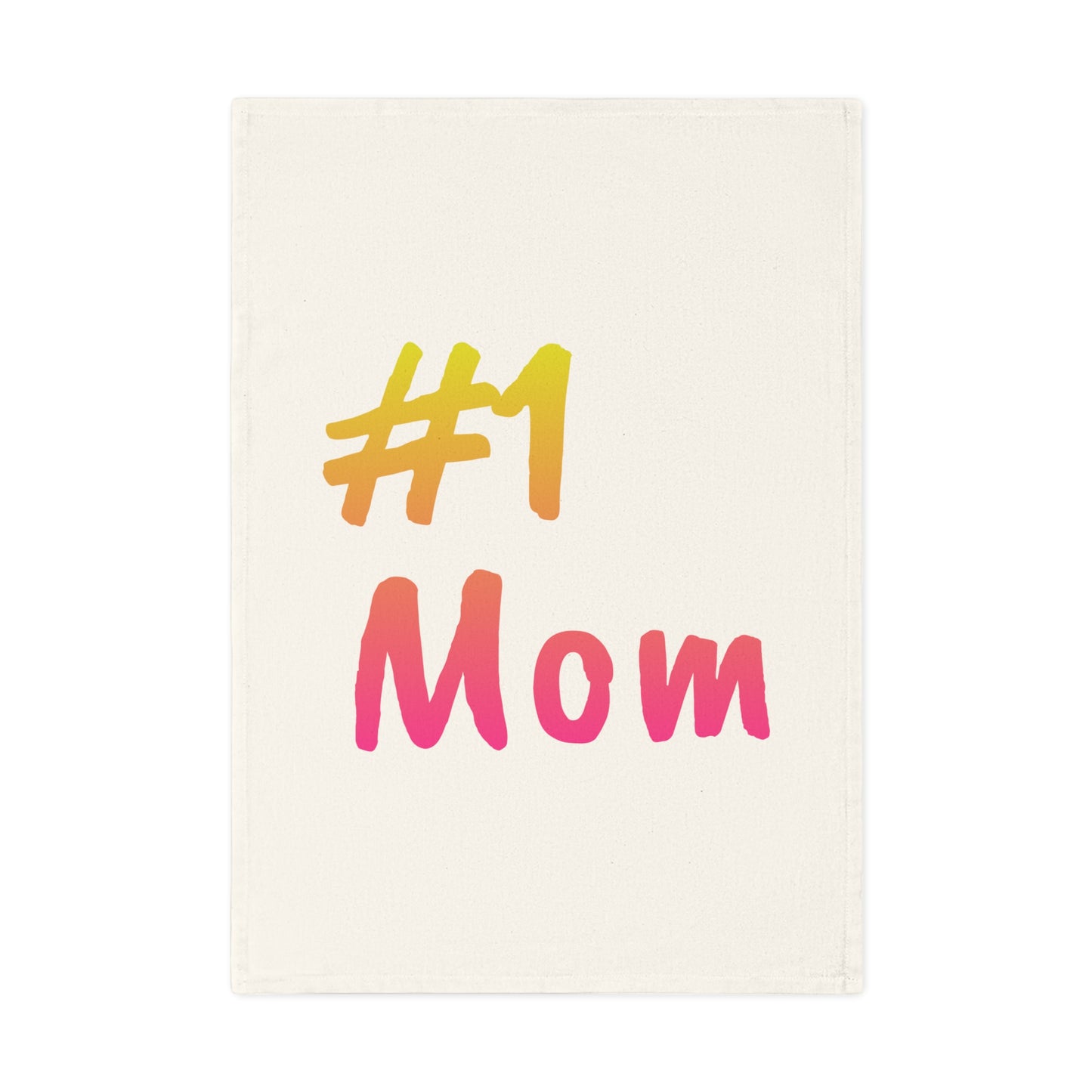 #1 Mom Cotton Tea Towel - Perfect Gift for Mother's Day and Kitchen Decor