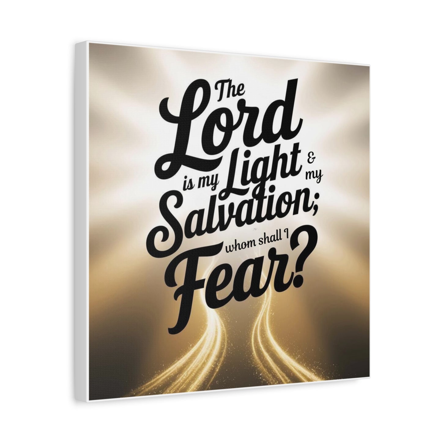Matte Canvas Faith Print — Christian Inspirational Wall Art, Uplifting Religious Home Decor Gift