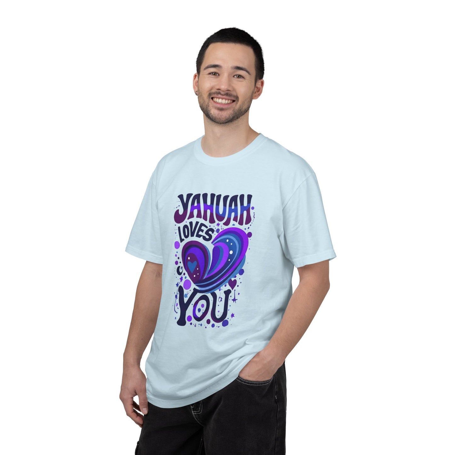 Yahuah Loves You T-Shirt — Faith-Inspired Christian Graphic Tee, Hebrew Name of God Gift