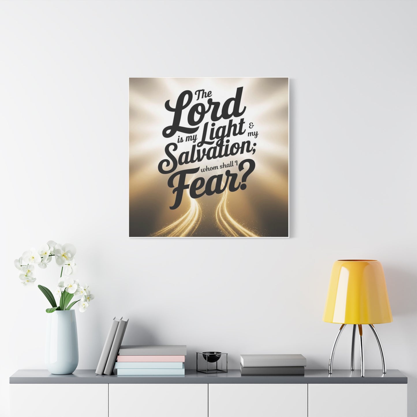 Matte Canvas Faith Print — Christian Inspirational Wall Art, Uplifting Religious Home Decor Gift
