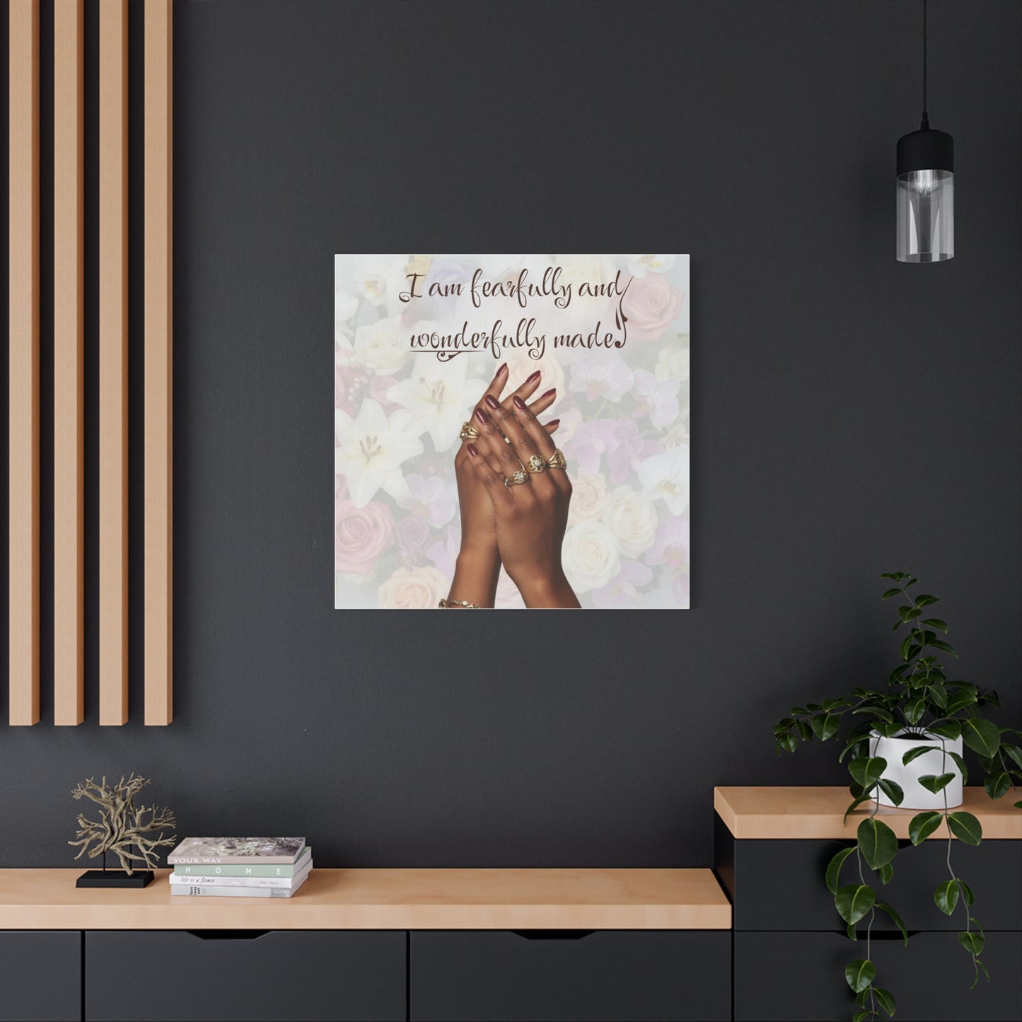 Religious Canvas Print — Christian Inspirational Wall Art, Motivational Faith Gift for Her