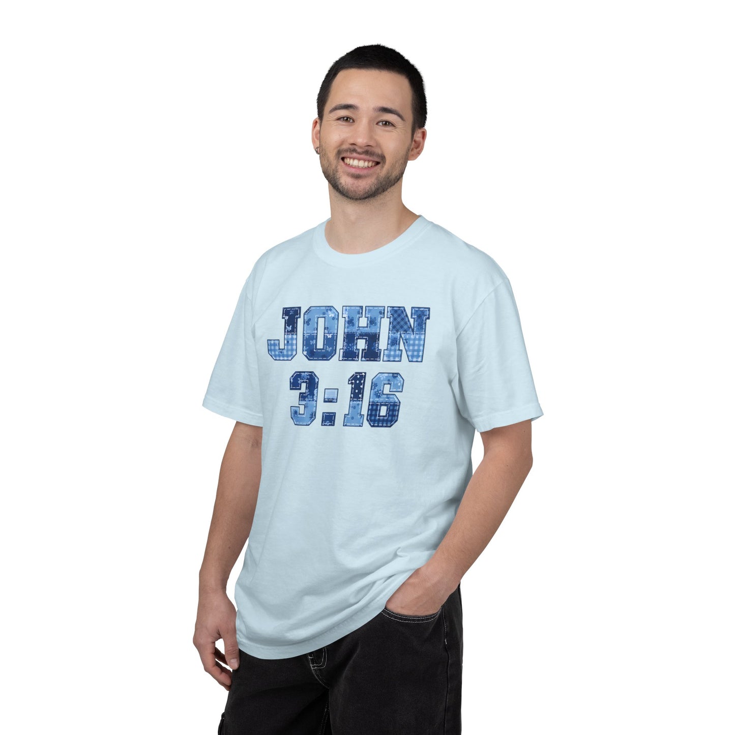 John 3:16 Christian T-Shirt — For God So Loved the World Faith Verse Graphic Tee