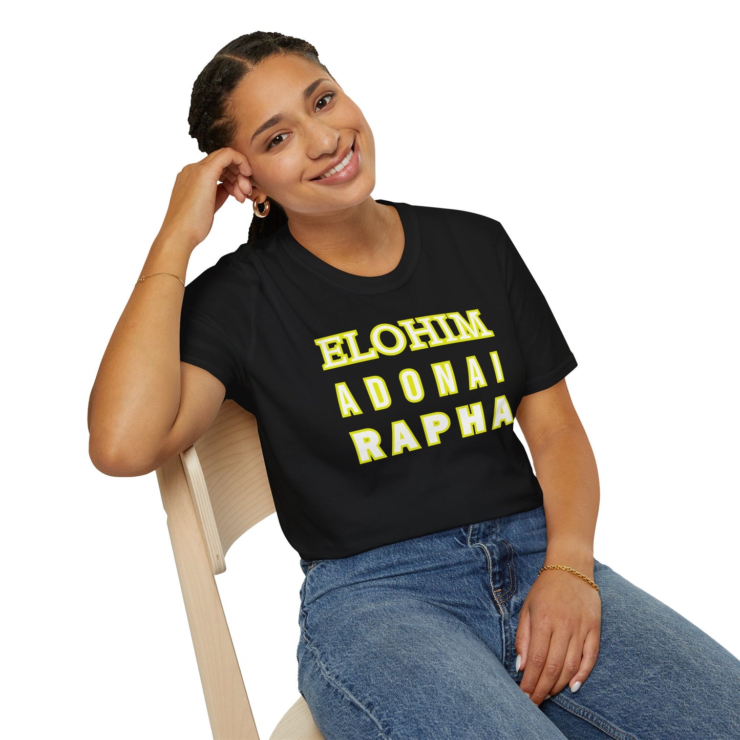 Inspirational Faith T-Shirt - Elohim Adonai Rapha Design