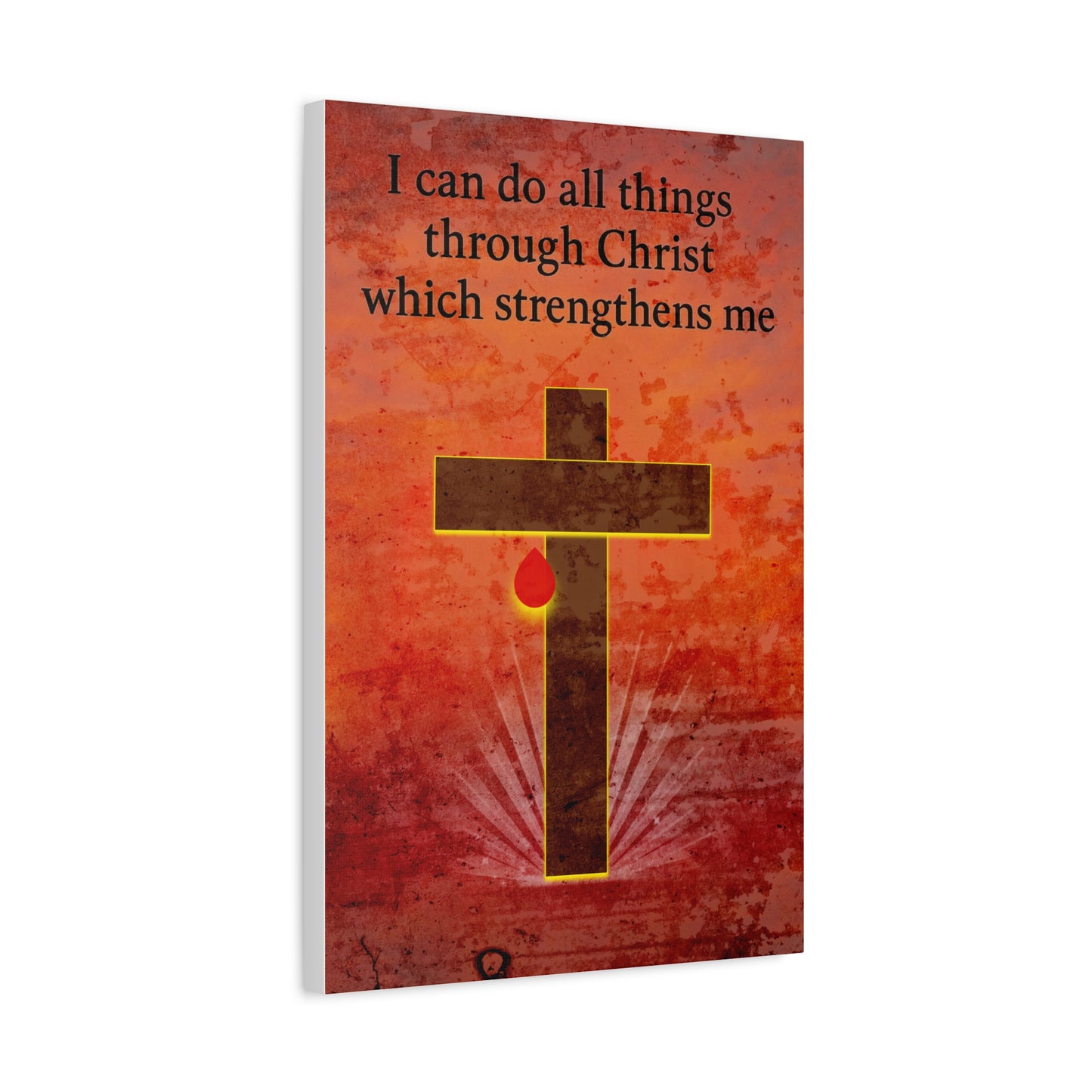 Inspirational Wall Art, Christian Home Decor, Rustic Matte Canvas, Religious Gift for Faith Lovers, Motivational Artwork