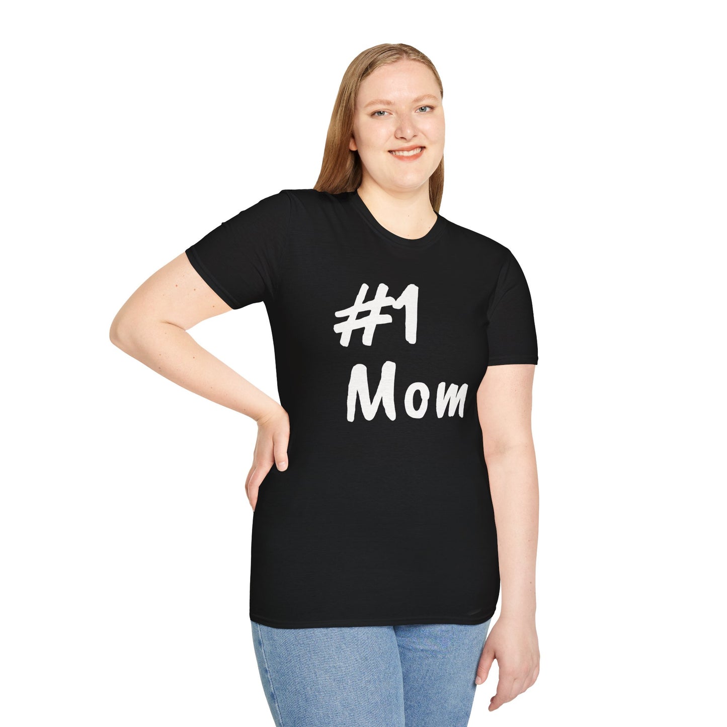 #1 Mom Unisex Softstyle 'Especially for Mom' Cozy T-shirt