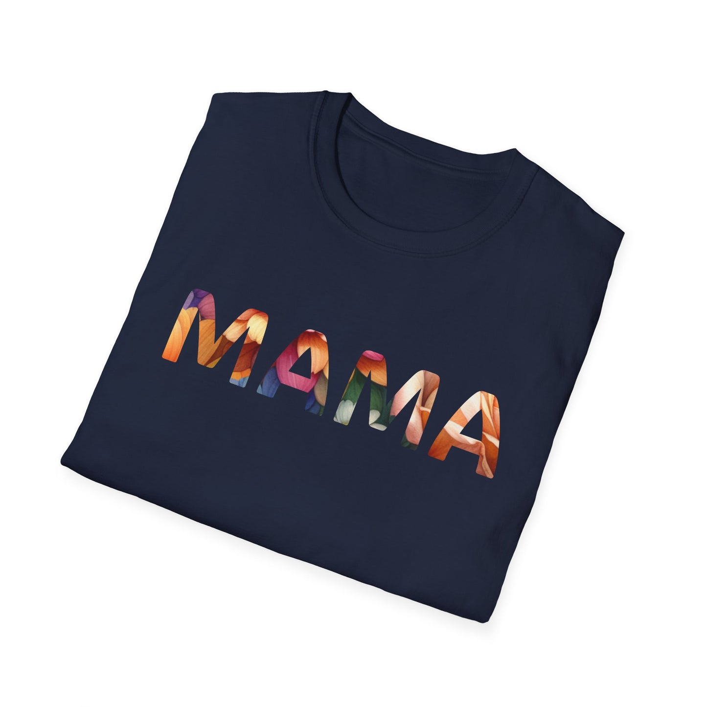 Mama Floral T-Shirt — Colorful Watercolor Mom Tee