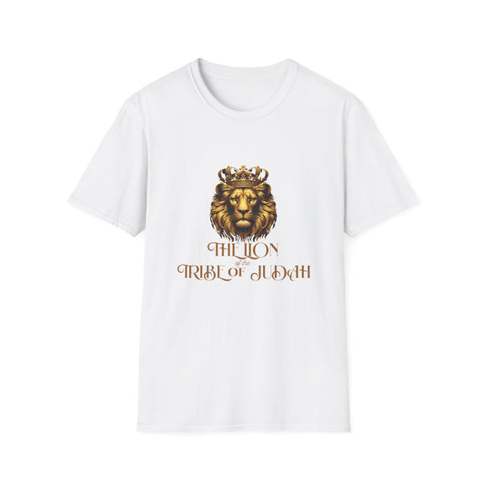 Lion Tribe of Judah Unisex Softstyle T-Shirt - Bold Graphic Tee for Spiritual & Cultural Celebration
