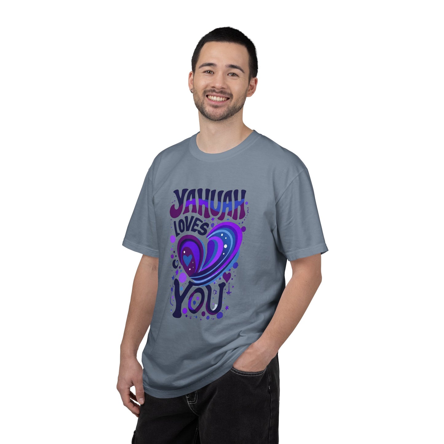 Yahuah Loves You T-Shirt — Faith-Inspired Christian Graphic Tee, Hebrew Name of God Gift
