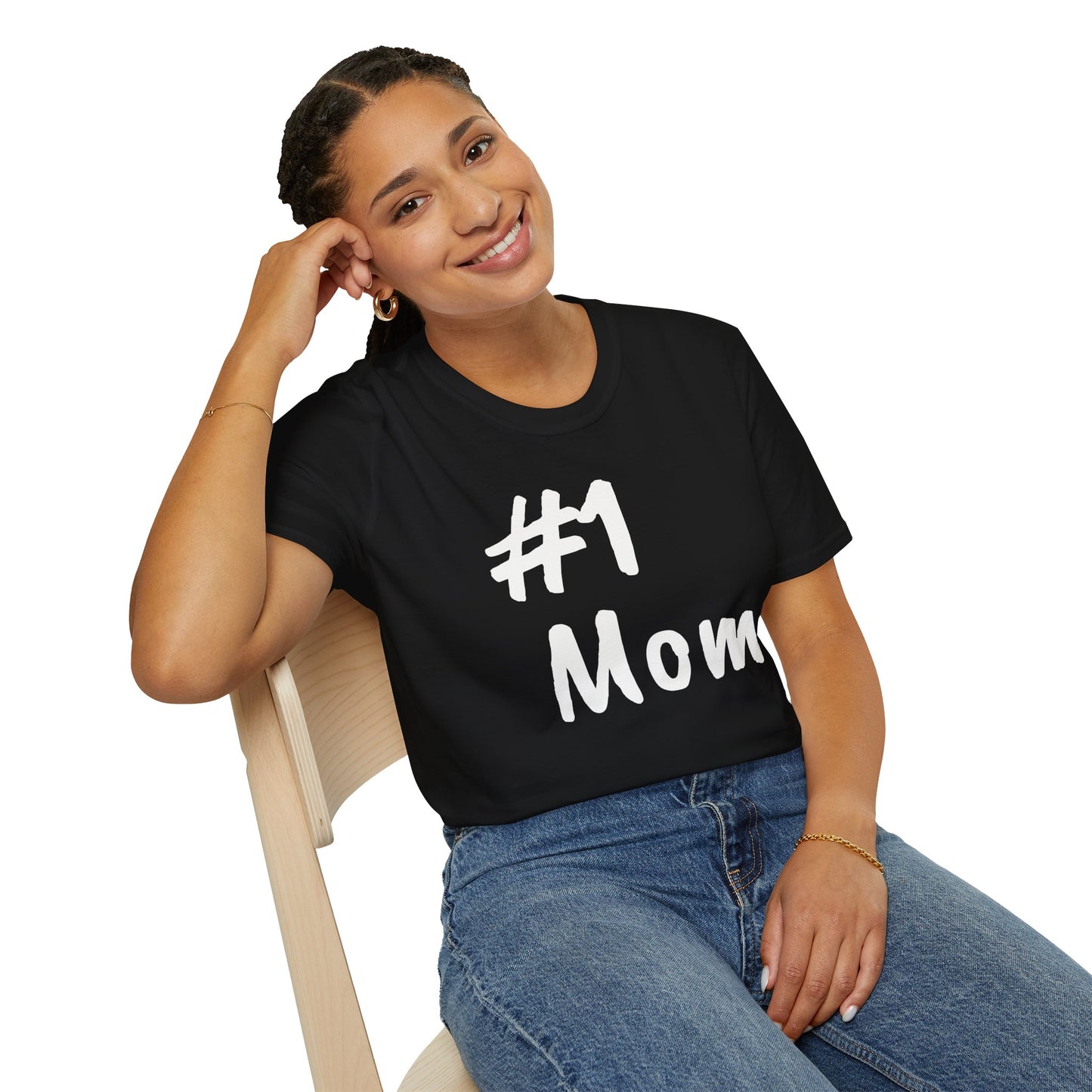 #1 Mom Unisex Softstyle 'Especially for Mom' Cozy T-shirt