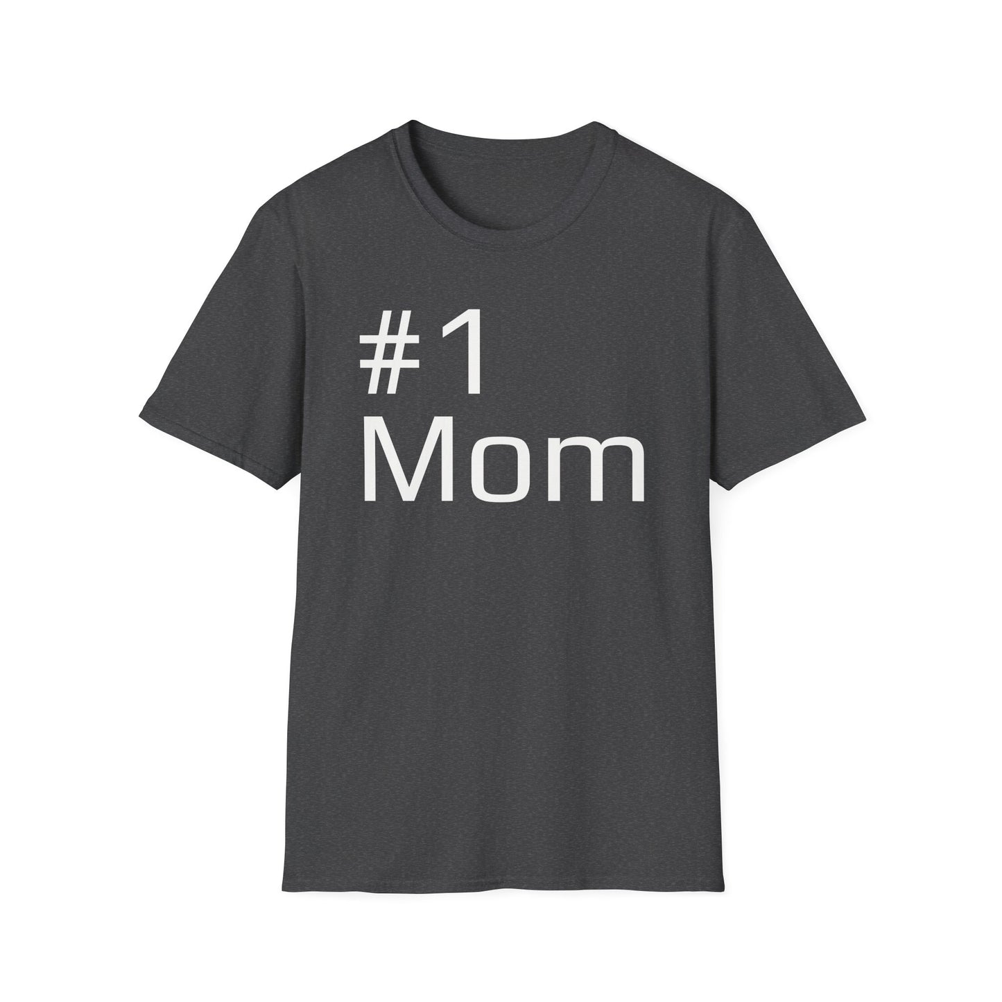 #1 Mom Unisex Softstyle T-Shirt — Military Green & Dark Hues, Mother's Day Gift (S–3XL)
