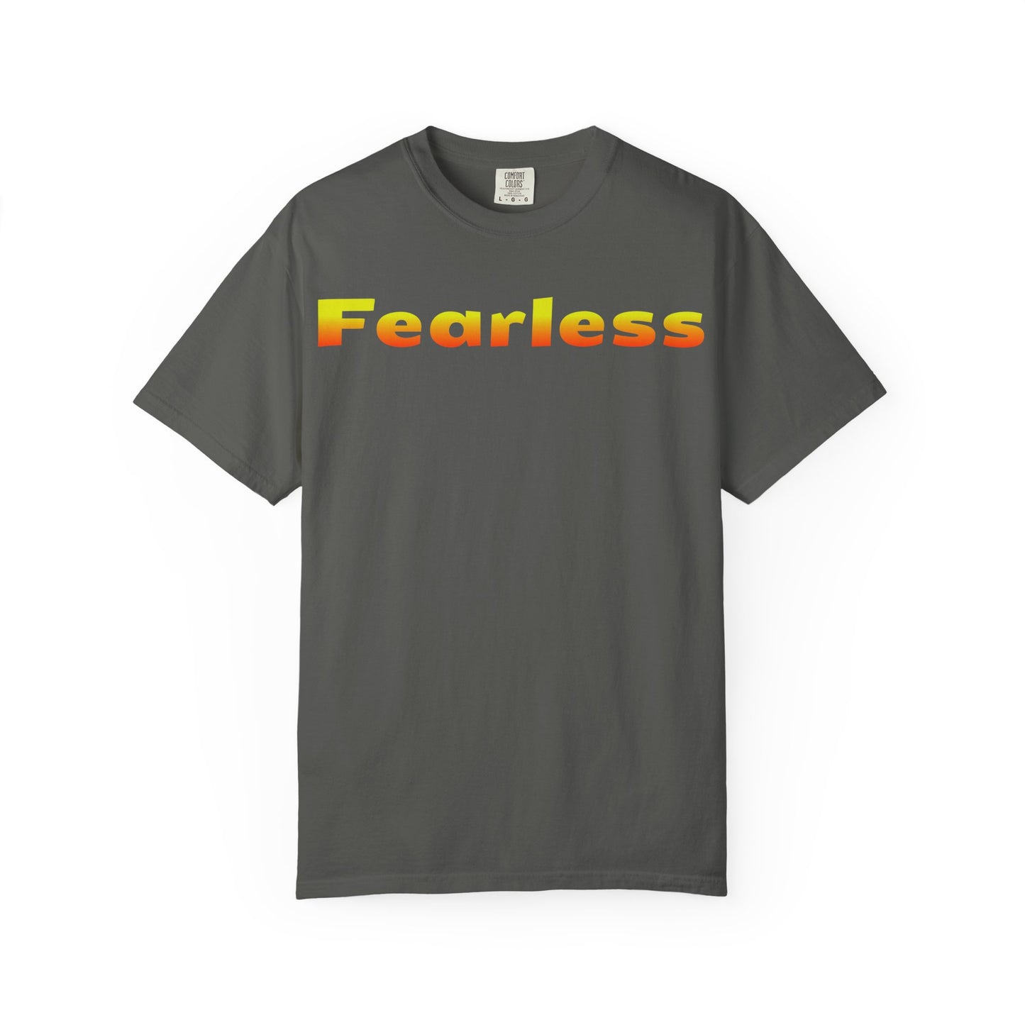 Fearless Graphic T-Shirt — Bold Gradient Text Tee