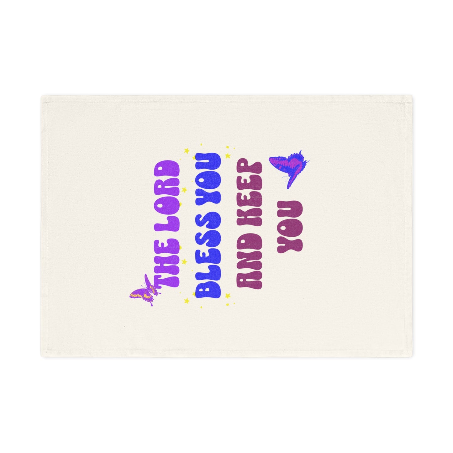 Inspirational Cotton Tea Towel - "The Lord Bless You and Keep You"