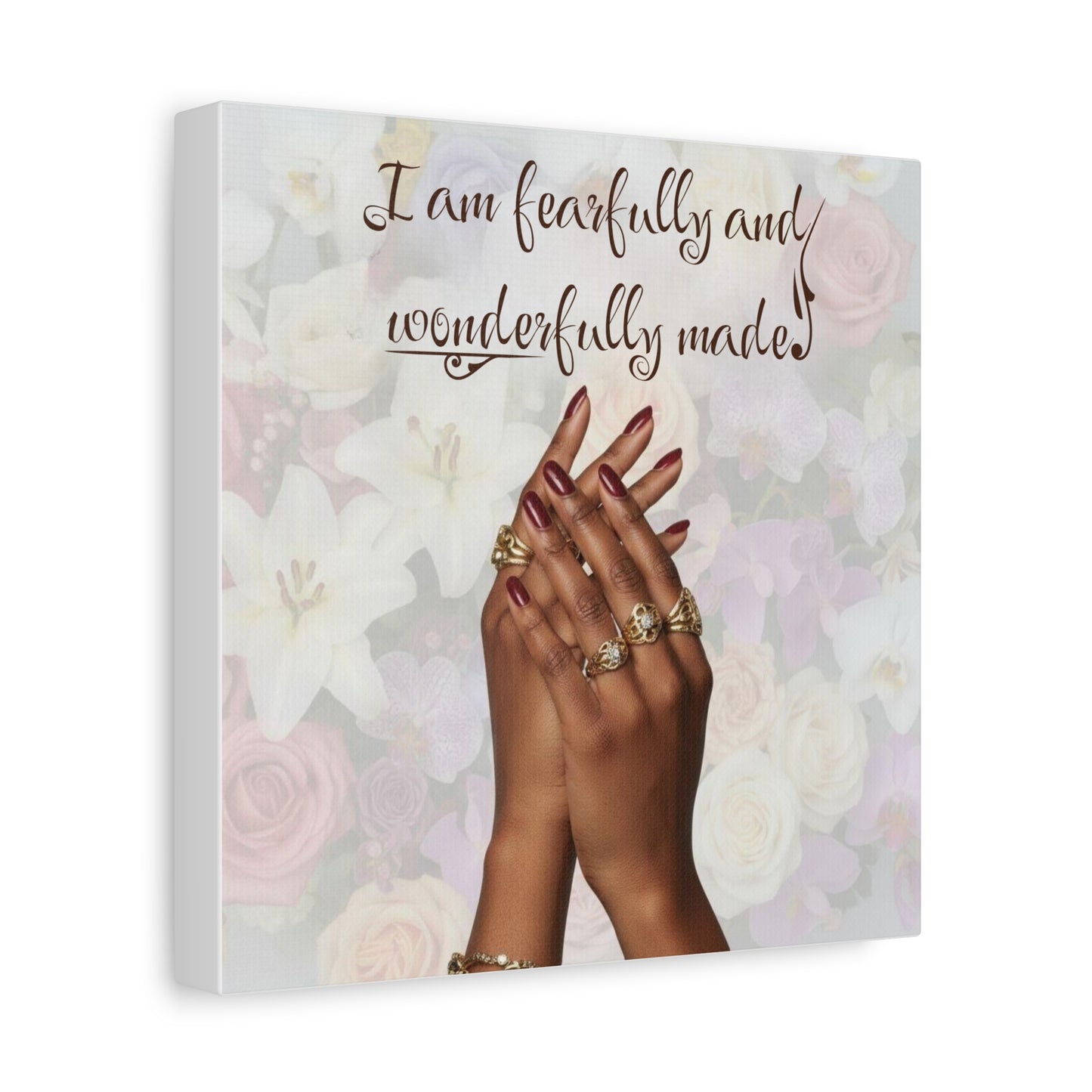 Religious Canvas Print — Christian Inspirational Wall Art, Motivational Faith Gift for Her