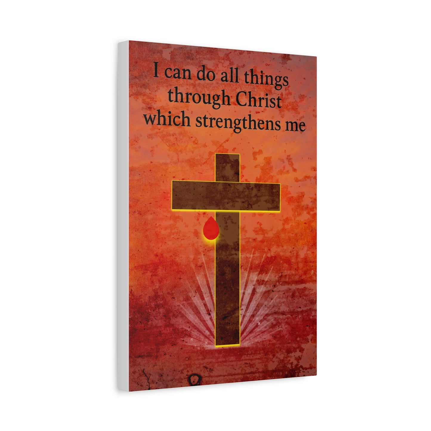 Inspirational Wall Art, Christian Home Decor, Rustic Matte Canvas, Religious Gift for Faith Lovers, Motivational Artwork