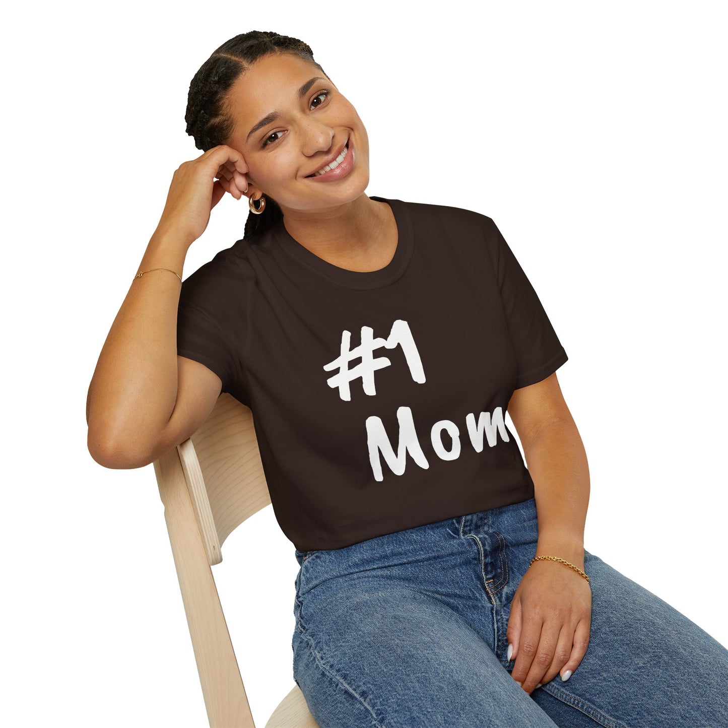 #1 Mom Unisex Softstyle 'Especially for Mom' Cozy T-shirt
