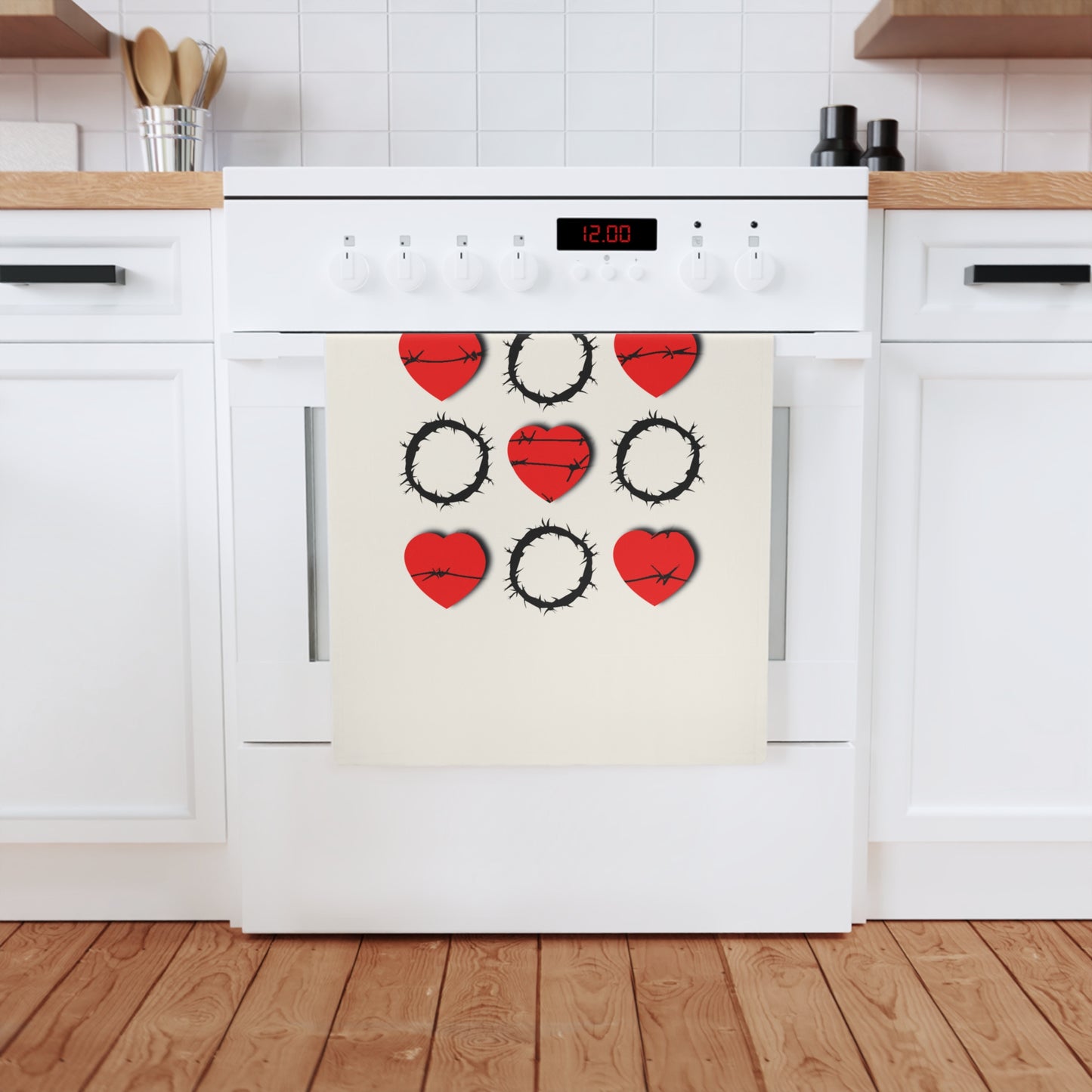 Heart & Thorn Design 100% Organic Cotton Tea Towel