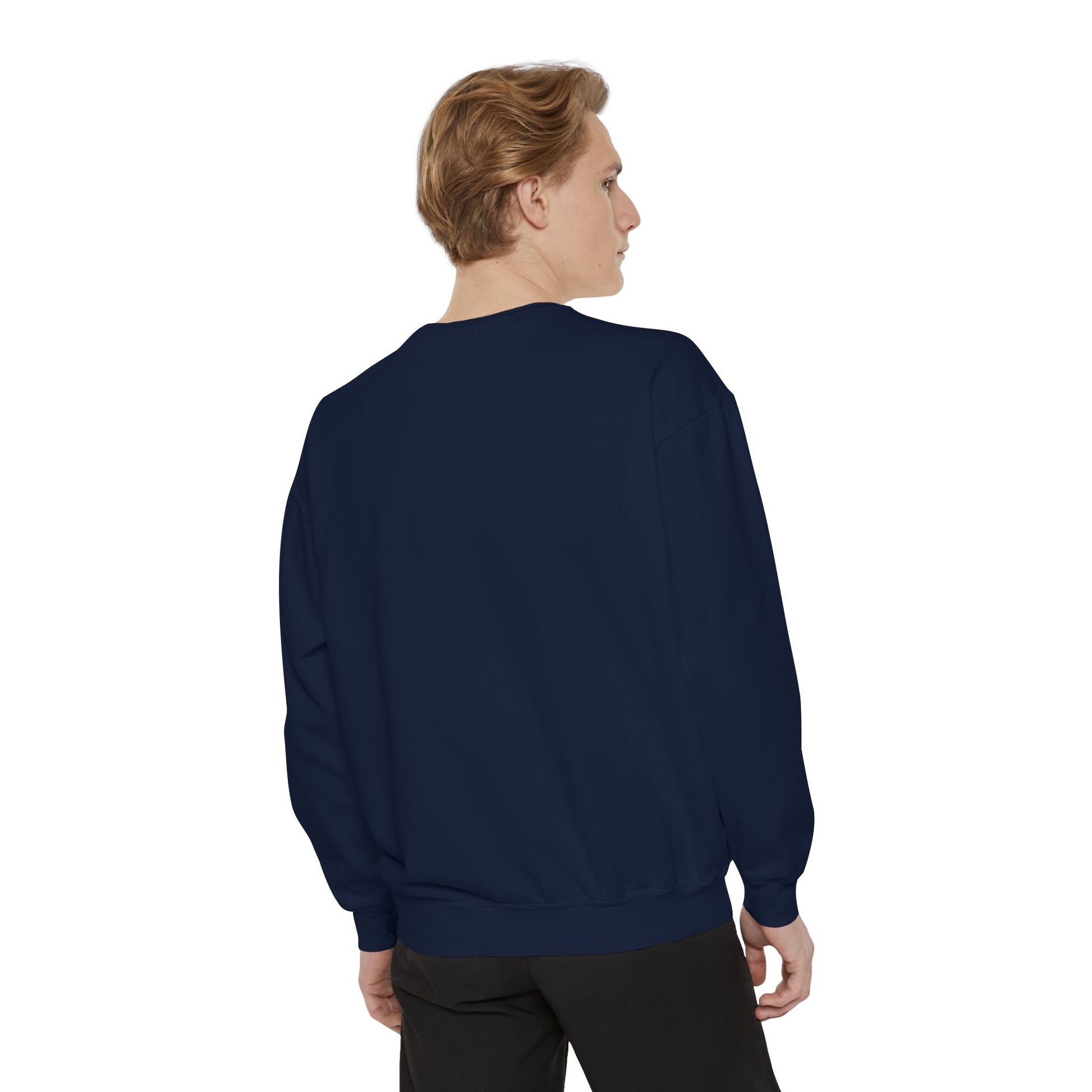 Yeshua Hamashiach Unisex Garment-Dyed Sweatshirt - Comfortable Faith-Inspired Apparel - Inspire par Dieu