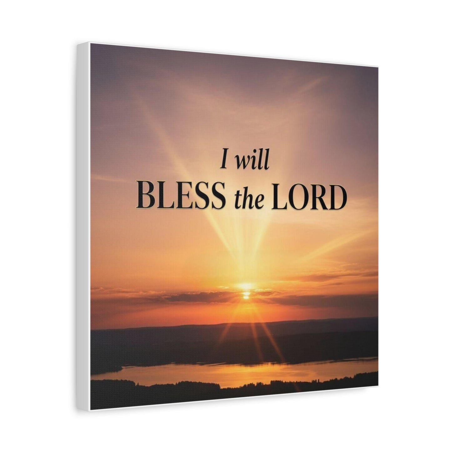 Blessing & Faith Canvas Print — Christian Inspirational Wall Art, Uplifting Home Decor Gift