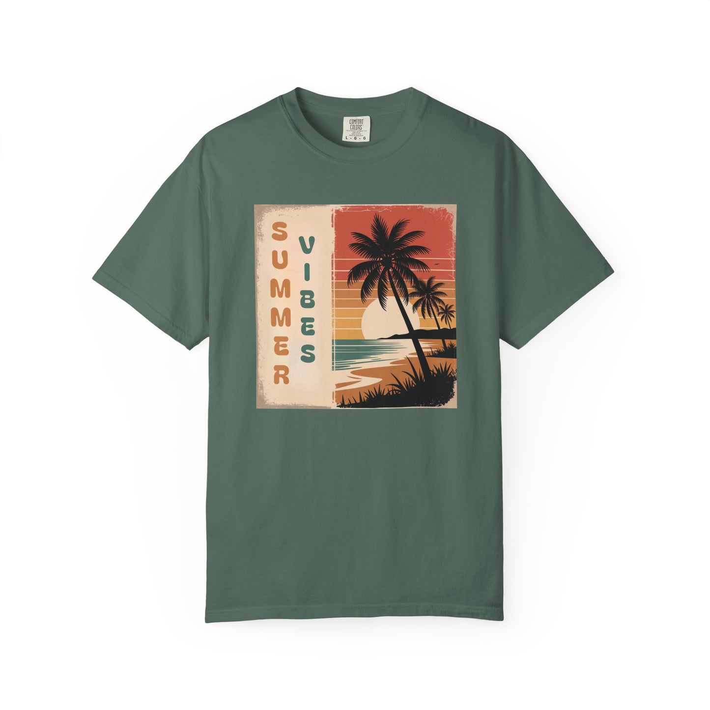 Summer Vibes T-Shirt — Retro Beach Palm Graphic Tee