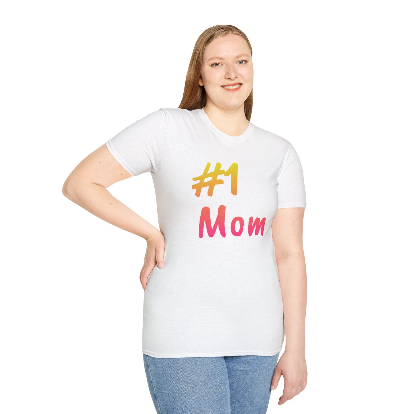 #1 Mom Unisex Softstyle T-Shirt - Perfect Gift for Mother's Day
