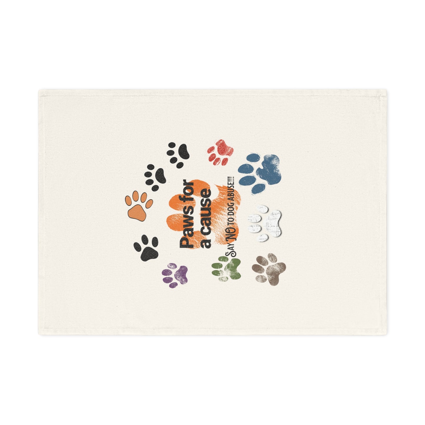 Paw Print Cotton Tea Towel - Perfect for Pet Lovers and Dog Enthusiasts