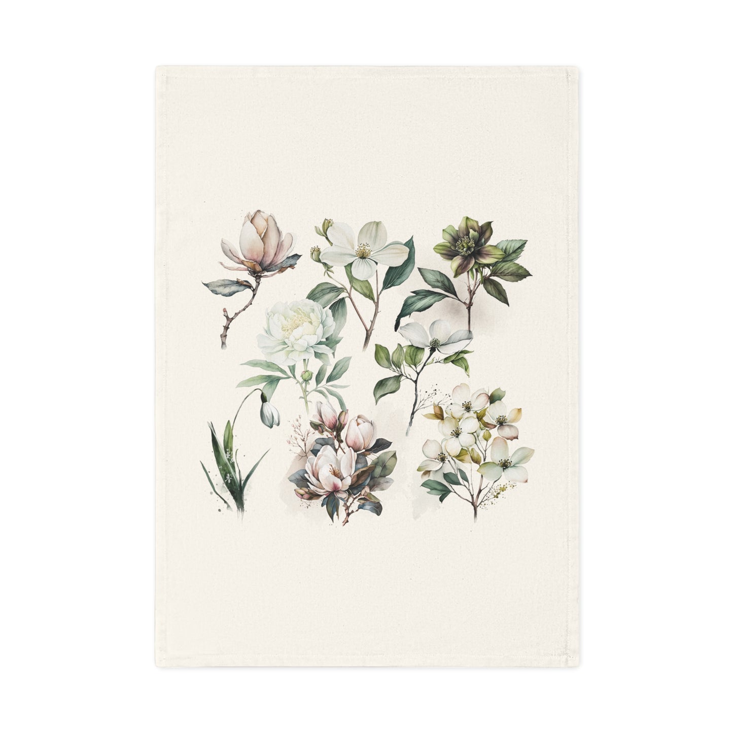 Elegant Floral Cotton Tea Towel - Perfect for Home Décor and Gifts